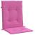 Perne pentru scaune cu spătar mic, 2 buc., roz, textil, 4 image