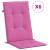 Perne de scaun spătar înalt, 6 buc., roz, textil, 2 image