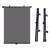 Set 2 buc. jaluzele auto retractabile, latime 40cm, culoare Neagra, 5 image