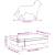 Pat pentru câini cu extensie, roz, 100x50x30 cm, catifea, 10 image