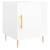 Noptieră, alb extralucios, 40x40x50 cm, lemn compozit, 2 image