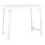 Masă pentru camping, alb, 79x56x64 cm, pp aspect lemn, 2 image