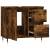 Dulap de baie, stejar afumat, 65x33x60 cm, lemn prelucrat, 4 image