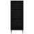 Servantă, negru, 34,5x32,5x90 cm, lemn compozit, 4 image