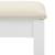 Masă toaletă cu taburet, alb, 65x36x128 cm, lemn paulownia, mdf, 10 image
