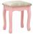 Set masă de toaletă cu taburet roz 50x59x136 cm lemn paulownia, 9 image