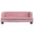 Canapea pentru copii, roz, 80x45x30 cm, catifea, 3 image