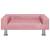 Canapea pentru copii, roz, 70x45x26,5 cm, catifea, 3 image