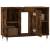 Dulap pentru baie, stejar fumuriu, 80x33x60 cm, lemn compozit, 4 image
