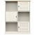 Bibliotecă vigo, alb, 90x35x114,5 cm, lemn masiv de pin, 4 image