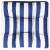 Pernă paleți albastru/alb 58x58x10 cm țesătură oxford dungi, 6 image