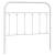 Tăblie de pat metalică, alb, 100 cm, 2 image