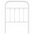 Tăblie de pat metalică, alb, 75 cm, 4 image