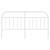 Tăblie de pat metalică, alb, 180 cm, 4 image