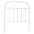 Tăblie de pat metalică, alb, 90 cm, 2 image