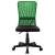 Scaun de birou, negru și verde, 44x52x100 cm, plasă textilă, 2 image