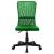 Scaun de birou, verde, 44 x 52 x 100 cm, plasă textilă, 2 image
