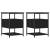 Noptiere, 2 buc., negru, 40x42x56 cm, lemn compozit, 2 image
