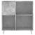 Dulap pentru discuri gri beton 84,5x38x89 cm lemn compozit, 4 image