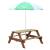 Axi masă de picnic pentru copii „nick” cu umbrelă, maro, 7 image