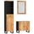 Set mobilier de baie, 3 piese, lemn masiv de acacia, 2 image