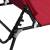 Șezlong pliabil roșu țesătură oxford&oțel vopsit electrostatic, 9 image