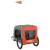 Remorcă de bicicletă câini portocaliu&gri textil oxford&fier, 8 image