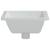 Chiuvetă de baie, alb, 39x30x18,5 cm, pătrată, ceramică, 5 image