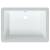 Chiuvetă de baie, alb, 55,5x40x18,5 cm, pătrată, ceramică, 7 image