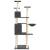 Ansamblu de pisici, stâlpi din funie sisal, gri închis, 166 cm, 4 image