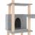 Ansamblu de pisici, stâlpi din funie sisal, gri deschis, 132 cm, 6 image