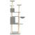 Ansamblu de pisici, stâlpi din funie sisal, gri deschis, 166 cm, 4 image
