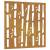 Decor perete de grădină 55x55 cm design bambus oțel corten, 2 image