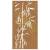 Decorație perete de grădină 105x55 cm design bambus oțel corten, 4 image