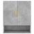 Dulap de perete, gri beton, 60x31x70 cm, lemn compozit, 5 image