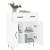 Servantă, alb, 69,5x34x90 cm, lemn compozit, 4 image