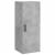 Dulap montat pe perete, gri beton, 34,5x34x90 cm, 2 image