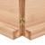 Blat masă, 140x50x6 cm, maro, lemn stejar tratat contur organic, 3 image