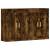 Dulapuri de perete, 2 buc., stejar afumat, lemn prelucrat, 2 image