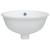 Chiuvetă de baie albă 33x29x16,5 cm, ovală, ceramică, 4 image