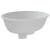 Chiuvetă de baie albă 33x29x16,5 cm, ovală, ceramică, 5 image