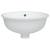 Chiuvetă de baie albă 37x31x17,5 cm, ovală, ceramică, 4 image