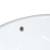 Chiuvetă de baie albă 47x39x21 cm, ovală, ceramică, 8 image