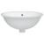 Chiuvetă de baie albă 47x39x21 cm, ovală, ceramică, 4 image