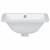 Chiuvetă de baie albă 36,5x32x15,5 cm, ovală, ceramică, 4 image