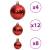Globuri de crăciun, 100 buc, roșu vin, 3 / 4 / 6 cm, 6 image