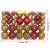 Globuri de crăciun, 100 buc, auriu și roșu vin, 3 / 4 / 6 cm, 10 image