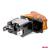 Comutator iluminat (intrerupator) cu protectie, destinatie auto, moto, ATV, SSV, Off-Road, model "TOP GUN", tensiune 12V - 24V, culoare Orange, 5 image