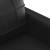 Canapea cu 2 locuri, negru, 120 cm, piele ecologică, 6 image