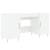 Birou, alb extralucios, 140x50x75 cm, lemn compozit, 2 image